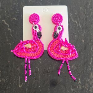 NEW Flamingo Earrings
